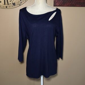 Chico's Women’s Navy Top Size Large